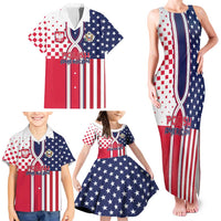 Personalized Polish American Heritage Month Family Matching Tank Maxi Dress and Hawaiian Shirt Unique Style - Wonder Print Shop