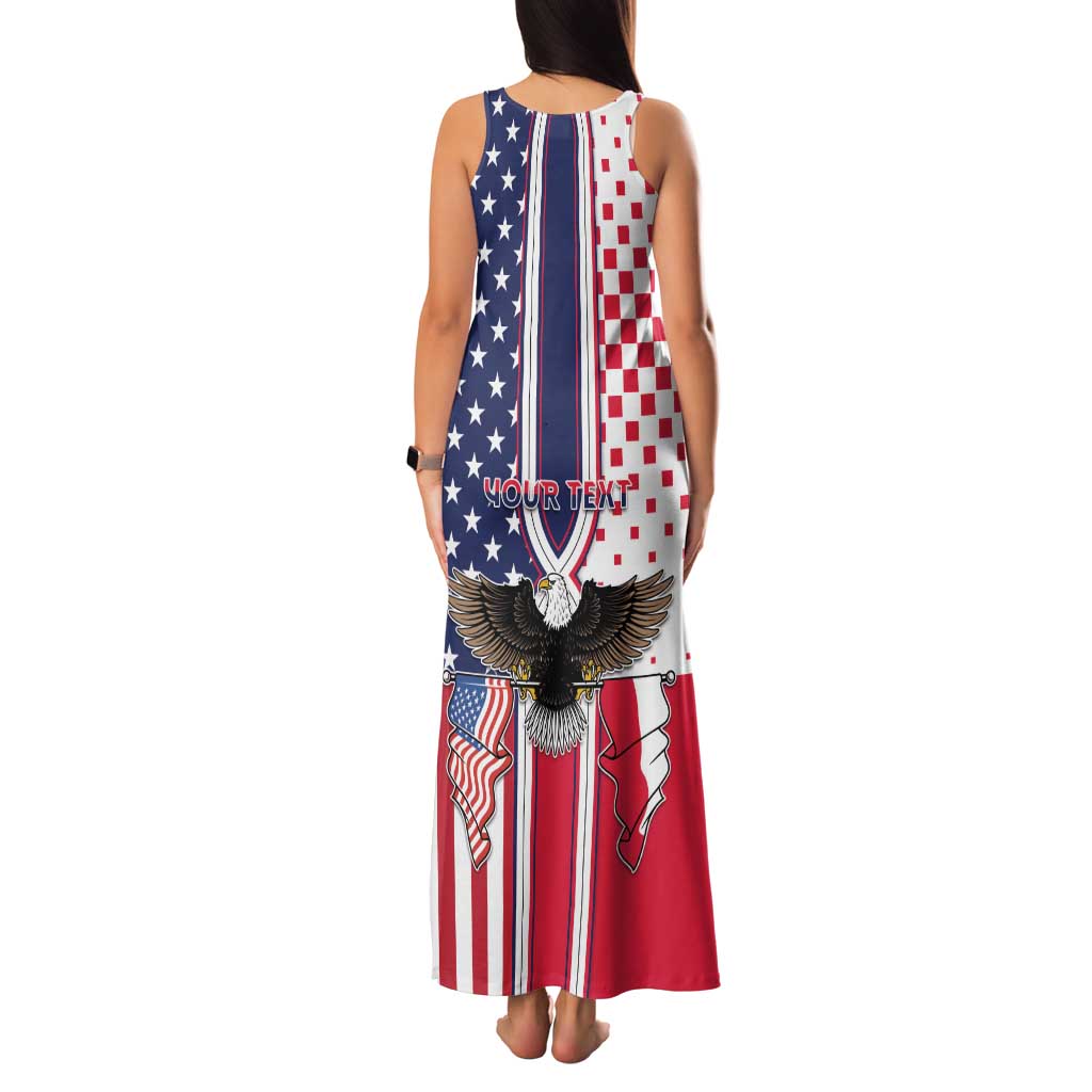 Personalized Polish American Heritage Month Family Matching Tank Maxi Dress and Hawaiian Shirt Unique Style - Wonder Print Shop