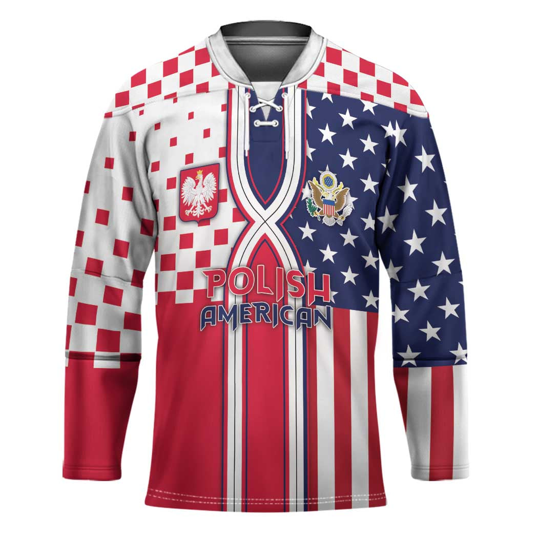 Personalized Polish American Heritage Month Hockey Jersey Unique Style - Wonder Print Shop
