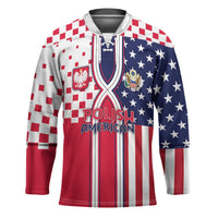 Personalized Polish American Heritage Month Hockey Jersey Unique Style - Wonder Print Shop