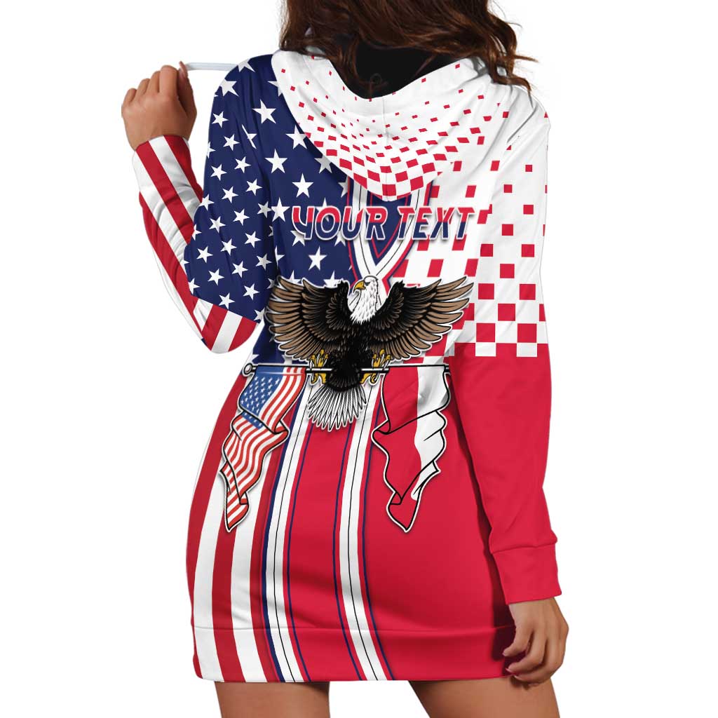 Personalized Polish American Heritage Month Hoodie Dress Unique Style - Wonder Print Shop