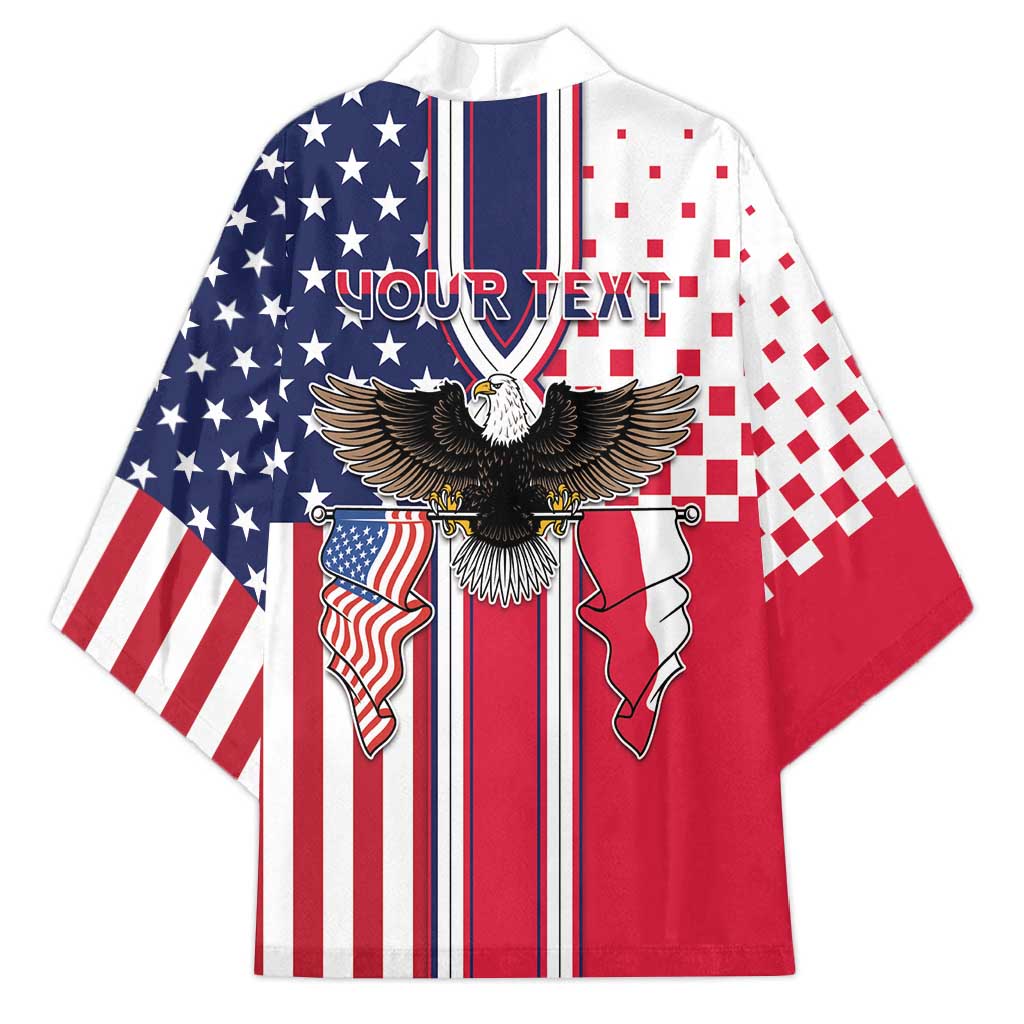 Personalized Polish American Heritage Month Kimono Unique Style - Wonder Print Shop