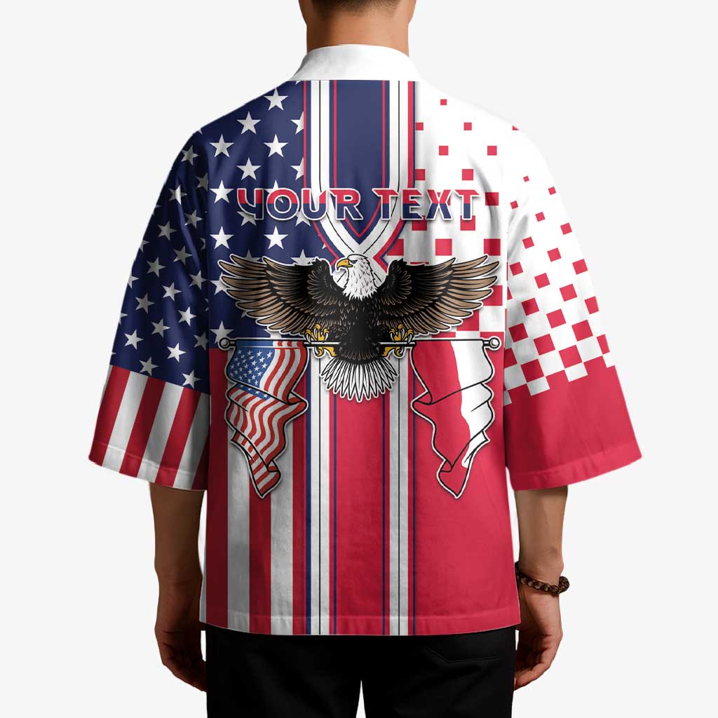Personalized Polish American Heritage Month Kimono Unique Style - Wonder Print Shop