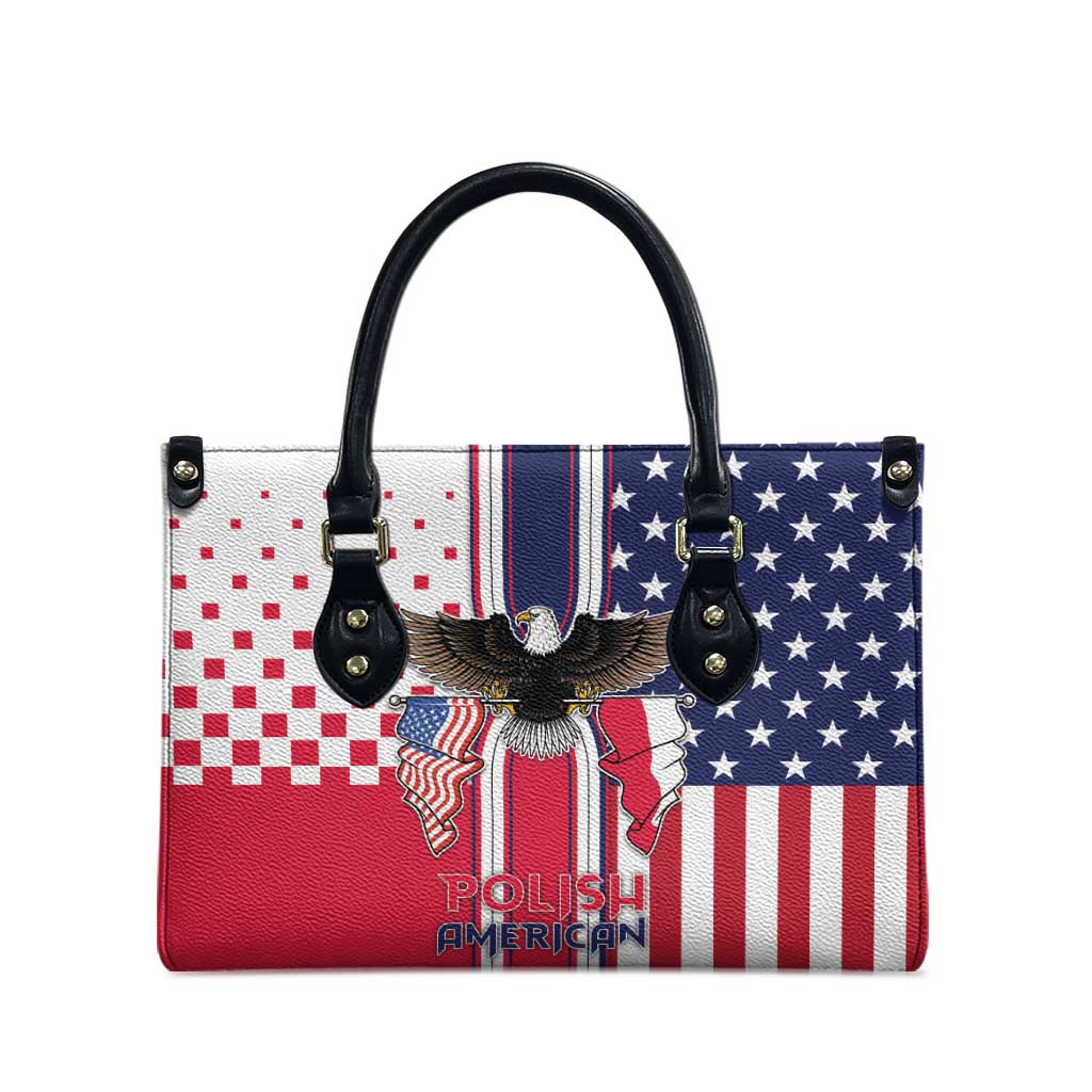 Polish American Heritage Month Leather Bag Unique Style - Wonder Print Shop