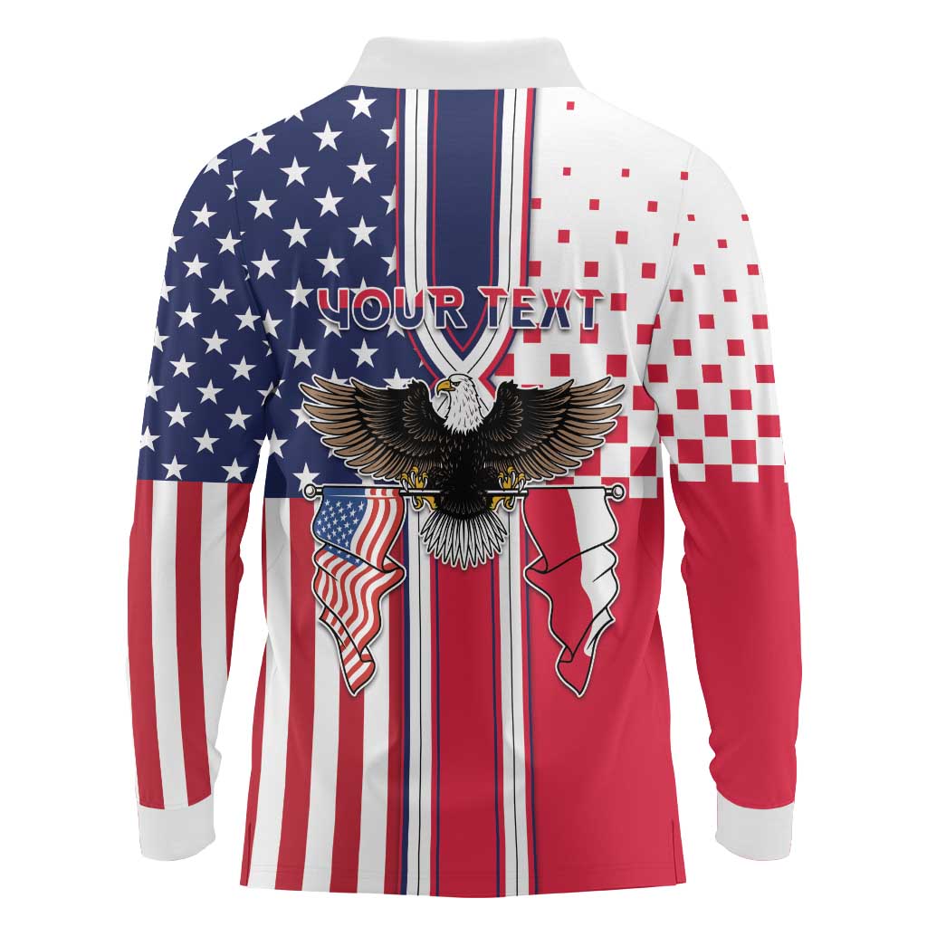 Personalized Polish American Heritage Month Long Sleeve Polo Shirt Unique Style - Wonder Print Shop