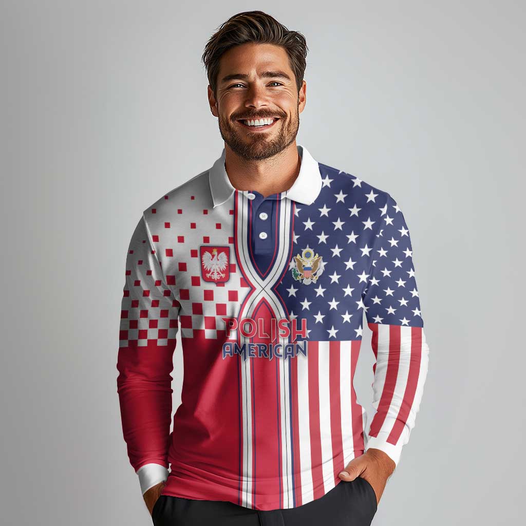 Personalized Polish American Heritage Month Long Sleeve Polo Shirt Unique Style - Wonder Print Shop