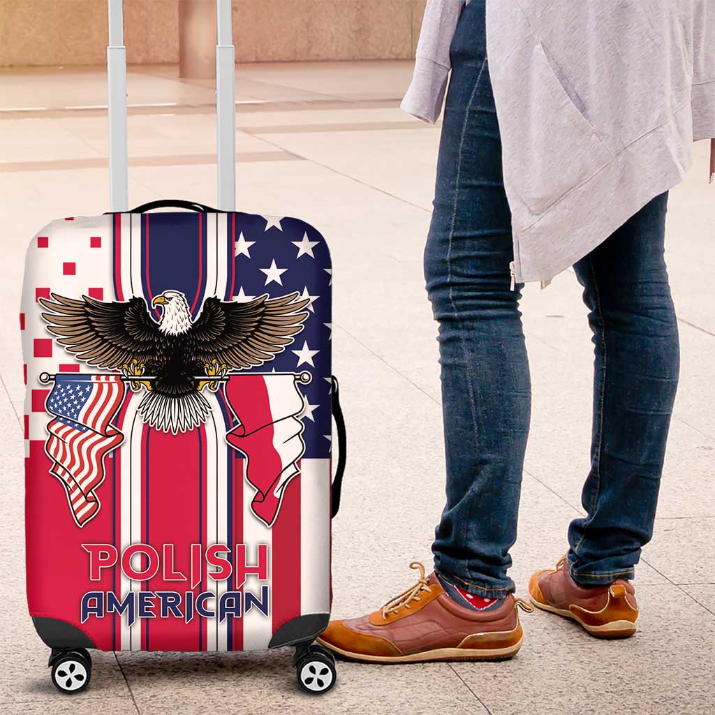 Polish American Heritage Month Luggage Cover Unique Style - Wonder Print Shop