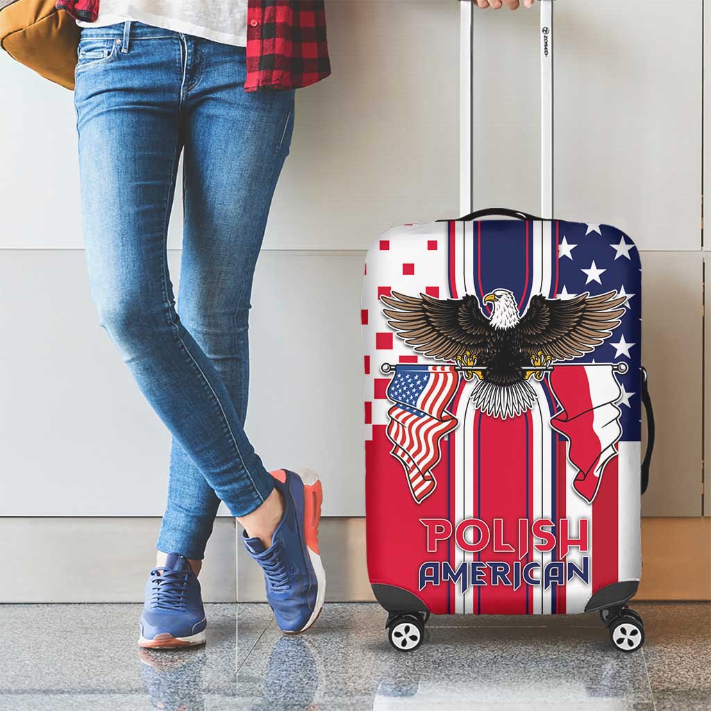 Polish American Heritage Month Luggage Cover Unique Style - Wonder Print Shop