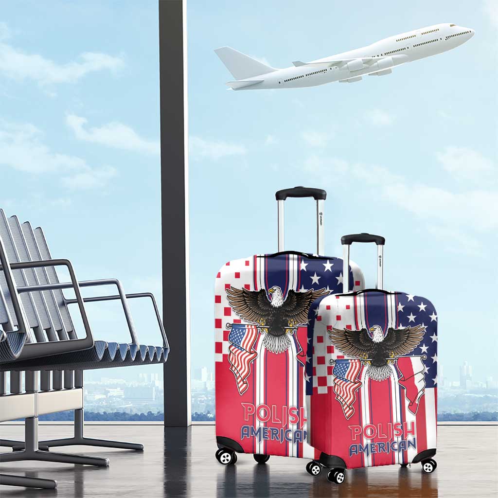 Polish American Heritage Month Luggage Cover Unique Style - Wonder Print Shop