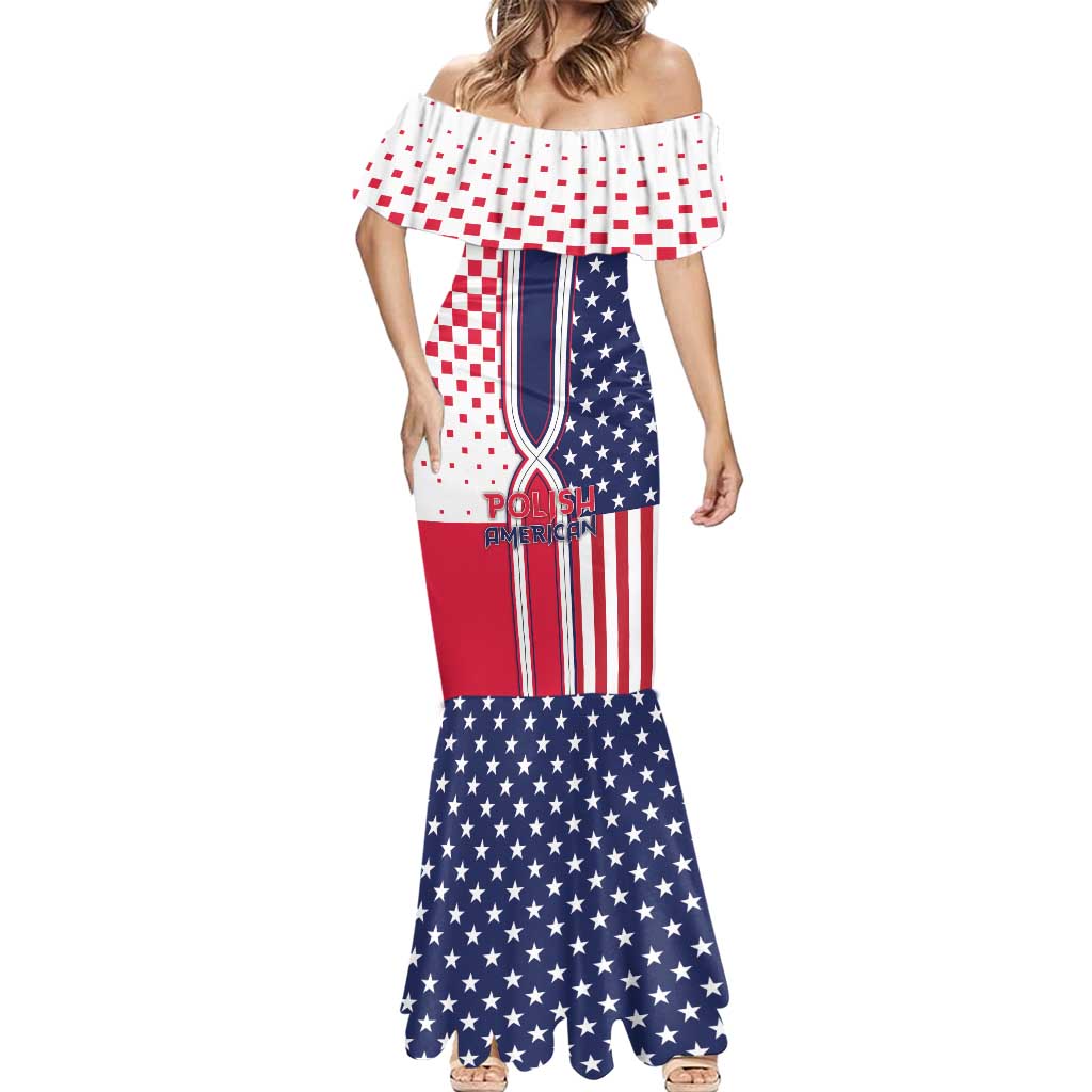 Personalized Polish American Heritage Month Mermaid Dress Unique Style - Wonder Print Shop