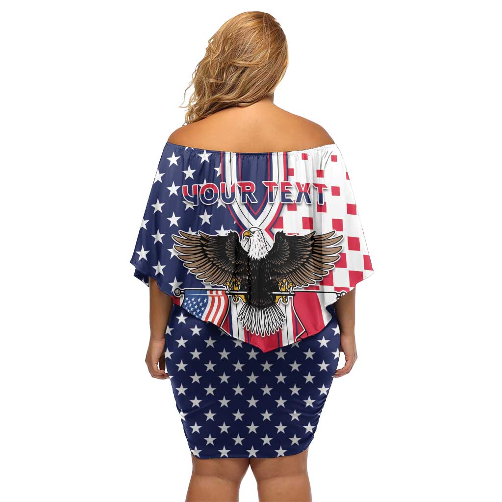 Personalized Polish American Heritage Month Off Shoulder Short Dress Unique Style - Wonder Print Shop
