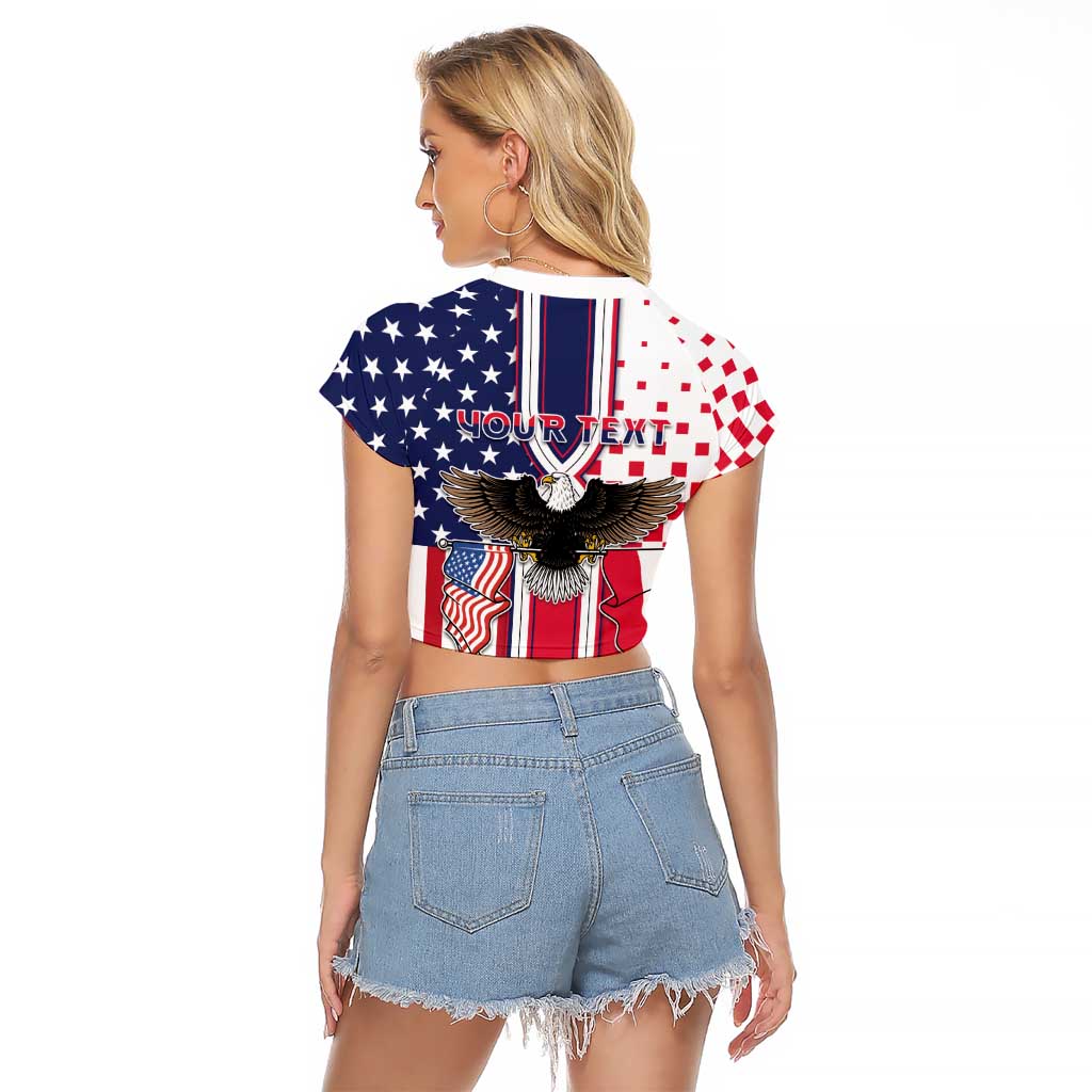 Personalized Polish American Heritage Month Raglan Cropped T Shirt Unique Style - Wonder Print Shop