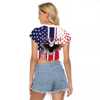 Personalized Polish American Heritage Month Raglan Cropped T Shirt Unique Style - Wonder Print Shop