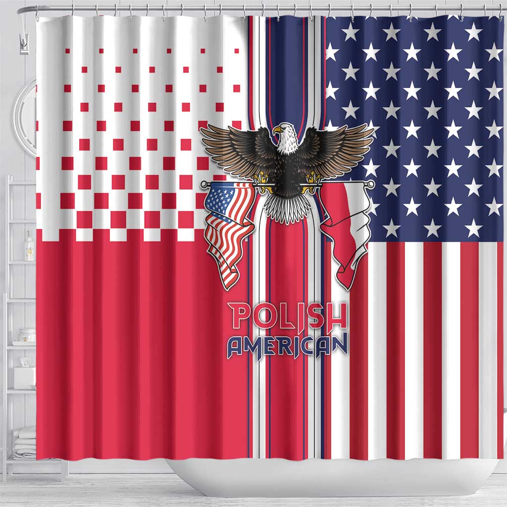 Polish American Heritage Month Shower Curtain Unique Style - Wonder Print Shop