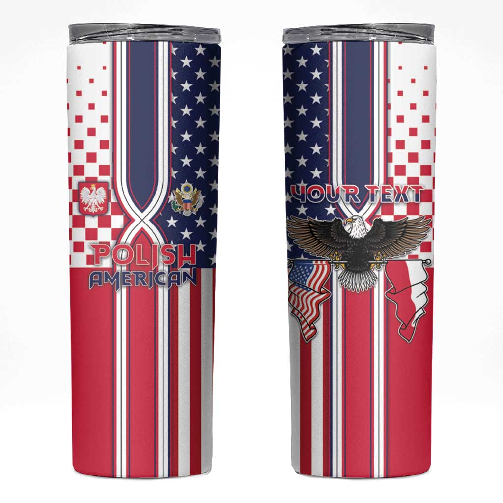 Personalized Polish American Heritage Month Skinny Tumbler Unique Style - Wonder Print Shop