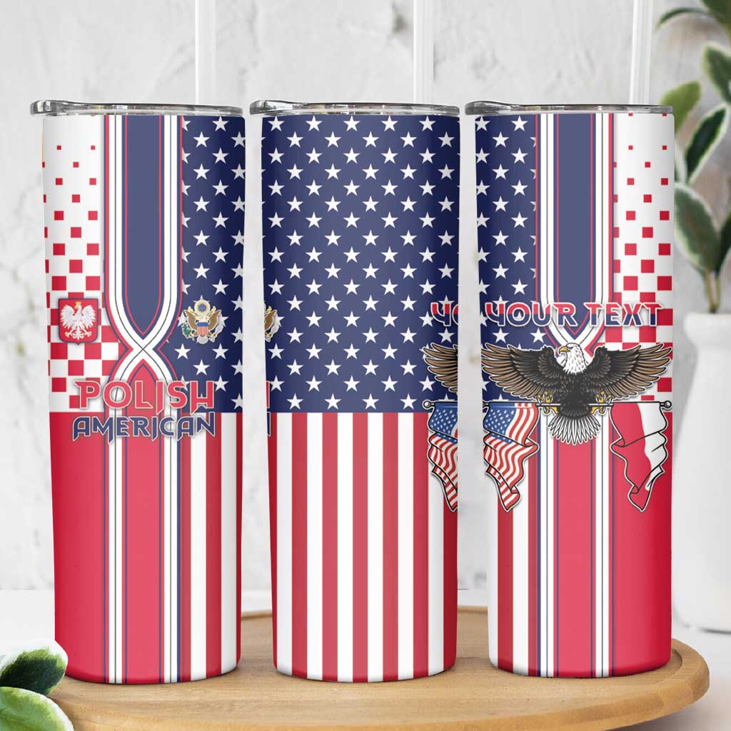 Personalized Polish American Heritage Month Skinny Tumbler Unique Style - Wonder Print Shop