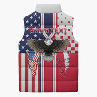 Personalized Polish American Heritage Month Sleeveless Puffer Jacket Unique Style - Wonder Print Shop