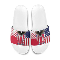 Polish American Heritage Month Slide Sandals Unique Style - Wonder Print Shop
