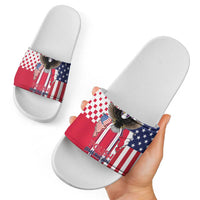 Polish American Heritage Month Slide Sandals Unique Style - Wonder Print Shop