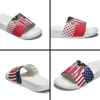 Polish American Heritage Month Slide Sandals Unique Style - Wonder Print Shop