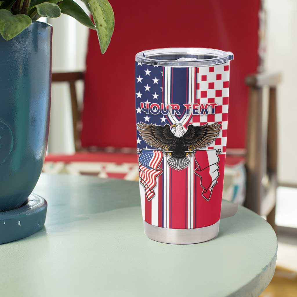 Personalized Polish American Heritage Month Tumbler Cup Unique Style - Wonder Print Shop
