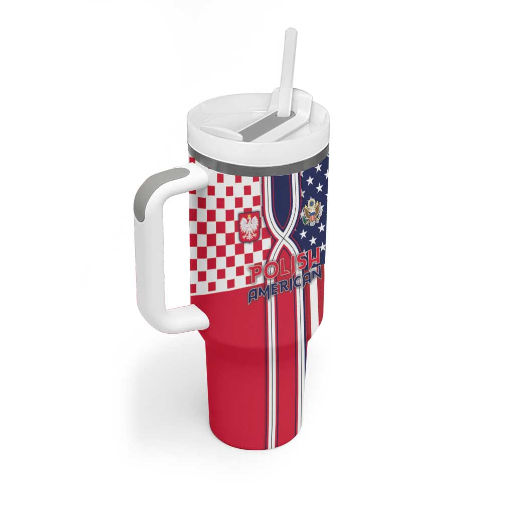 Personalized Polish American Heritage Month Tumbler With Handle Unique Style - Wonder Print Shop