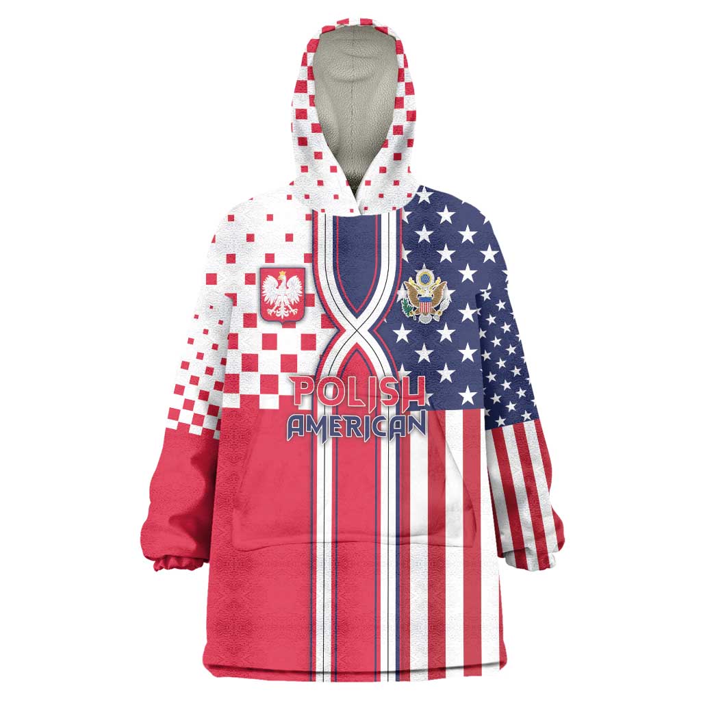 Personalized Polish American Heritage Month Wearable Blanket Hoodie Unique Style - Wonder Print Shop