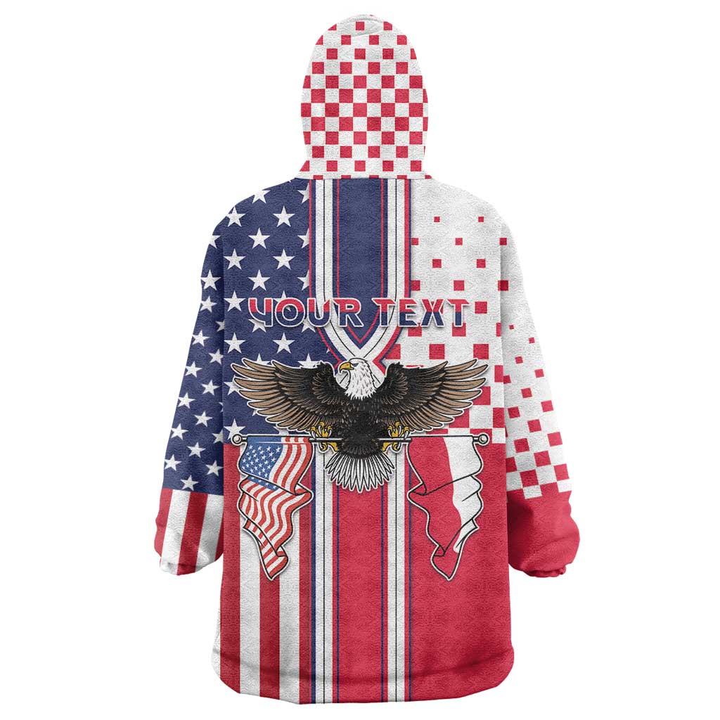 Personalized Polish American Heritage Month Wearable Blanket Hoodie Unique Style - Wonder Print Shop