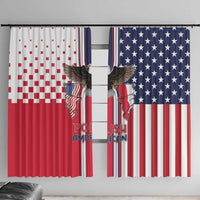 Polish American Heritage Month Window Curtain Unique Style - Wonder Print Shop