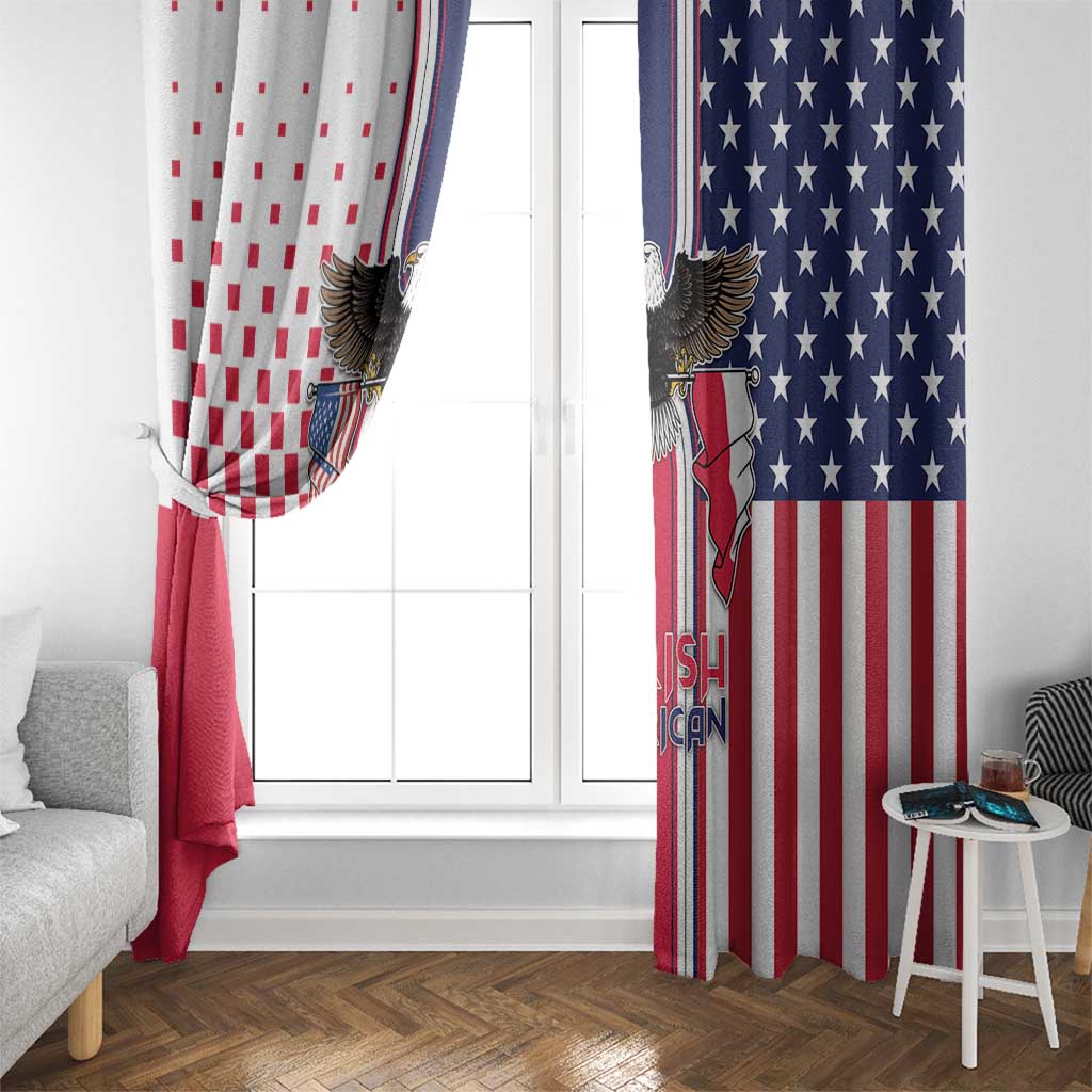 Polish American Heritage Month Window Curtain Unique Style - Wonder Print Shop