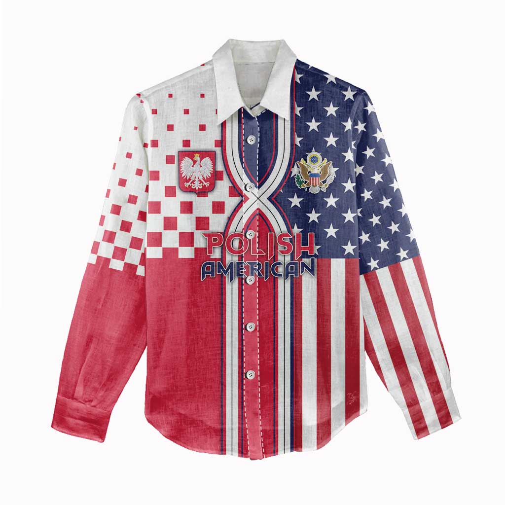 Personalized Polish American Heritage Month Women Casual Shirt Unique Style - Wonder Print Shop