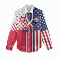 Personalized Polish American Heritage Month Women Casual Shirt Unique Style - Wonder Print Shop