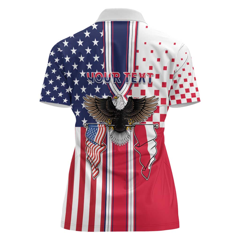 Personalized Polish American Heritage Month Women Polo Shirt Unique Style - Wonder Print Shop