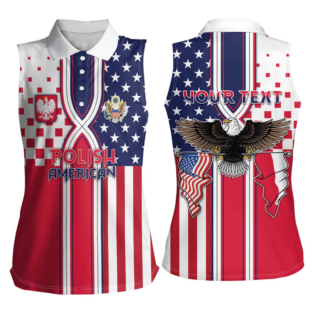 Personalized Polish American Heritage Month Women Sleeveless Polo Shirt Unique Style - Wonder Print Shop