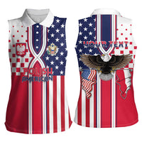 Personalized Polish American Heritage Month Women Sleeveless Polo Shirt Unique Style - Wonder Print Shop