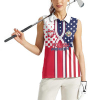 Personalized Polish American Heritage Month Women Sleeveless Polo Shirt Unique Style - Wonder Print Shop