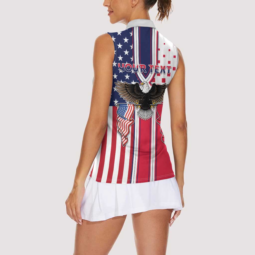 Personalized Polish American Heritage Month Women Sleeveless Polo Shirt Unique Style - Wonder Print Shop