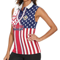 Personalized Polish American Heritage Month Women Sleeveless Polo Shirt Unique Style - Wonder Print Shop