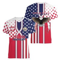 Personalized Polish American Heritage Month Women V-Neck T-Shirt Unique Style - Wonder Print Shop