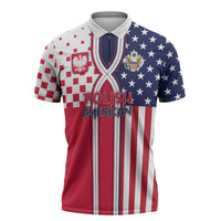 Personalized Polish American Heritage Month Zipper Polo Shirt Unique Style - Wonder Print Shop