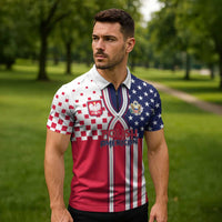 Personalized Polish American Heritage Month Zipper Polo Shirt Unique Style - Wonder Print Shop