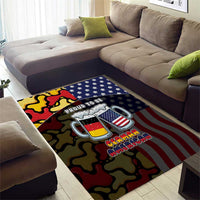 Germany American Heritage Month Area Rug Beer Funny Style - Wonder Print Shop