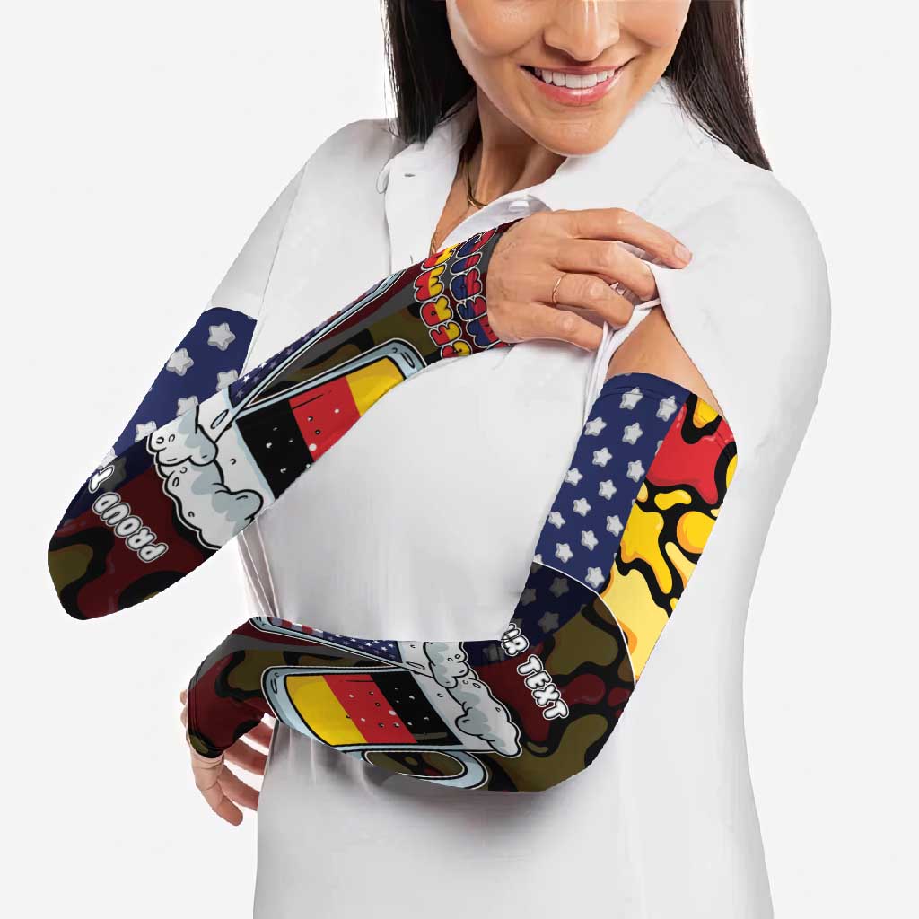 Personalized Germany American Heritage Month Arm Sleeves Beer Funny Style - Wonder Print Shop