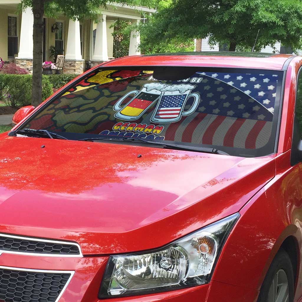 Germany American Heritage Month Auto Sun Shade Beer Funny Style - Wonder Print Shop