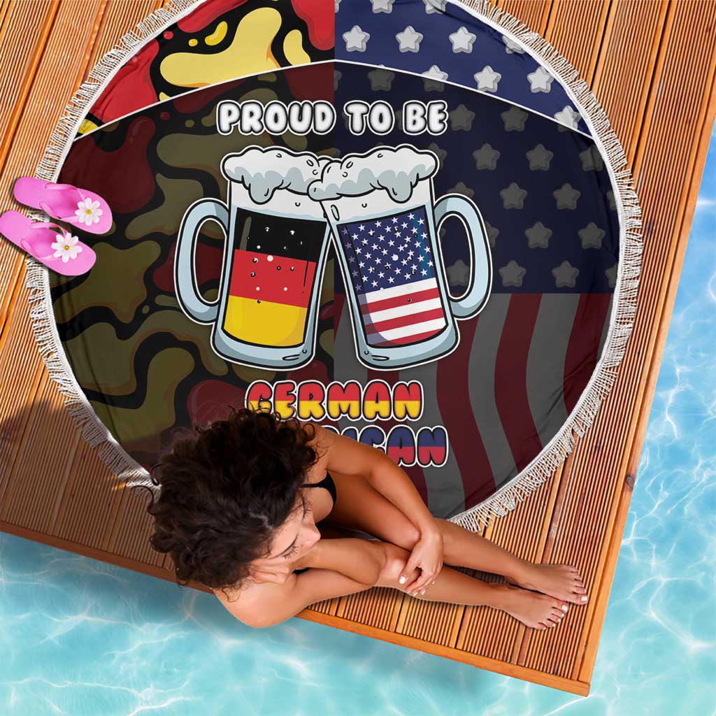 Germany American Heritage Month Beach Blanket Beer Funny Style - Wonder Print Shop