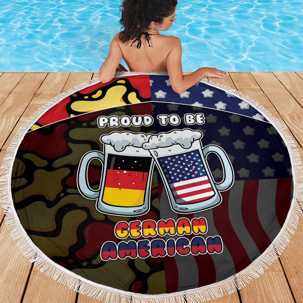 Germany American Heritage Month Beach Blanket Beer Funny Style - Wonder Print Shop
