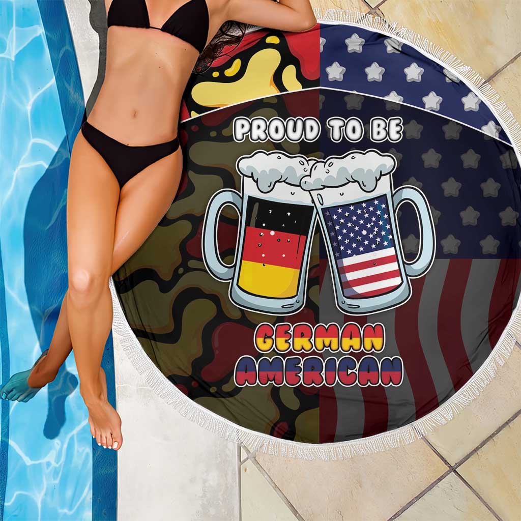 Germany American Heritage Month Beach Blanket Beer Funny Style - Wonder Print Shop