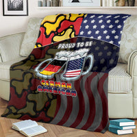 Germany American Heritage Month Blanket Beer Funny Style - Wonder Print Shop