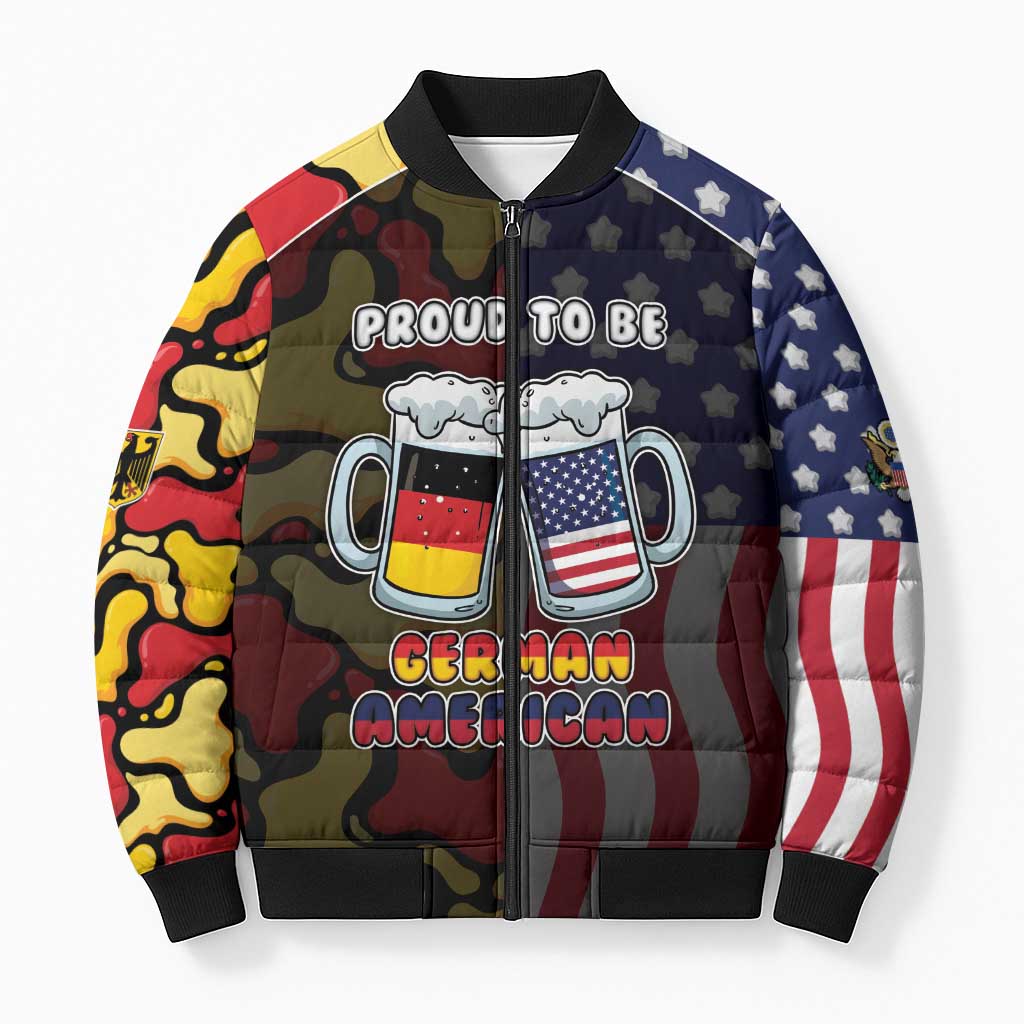 Personalized Germany American Heritage Month Bomber Puffer Jacket Beer Funny Style - Wonder Print Shop