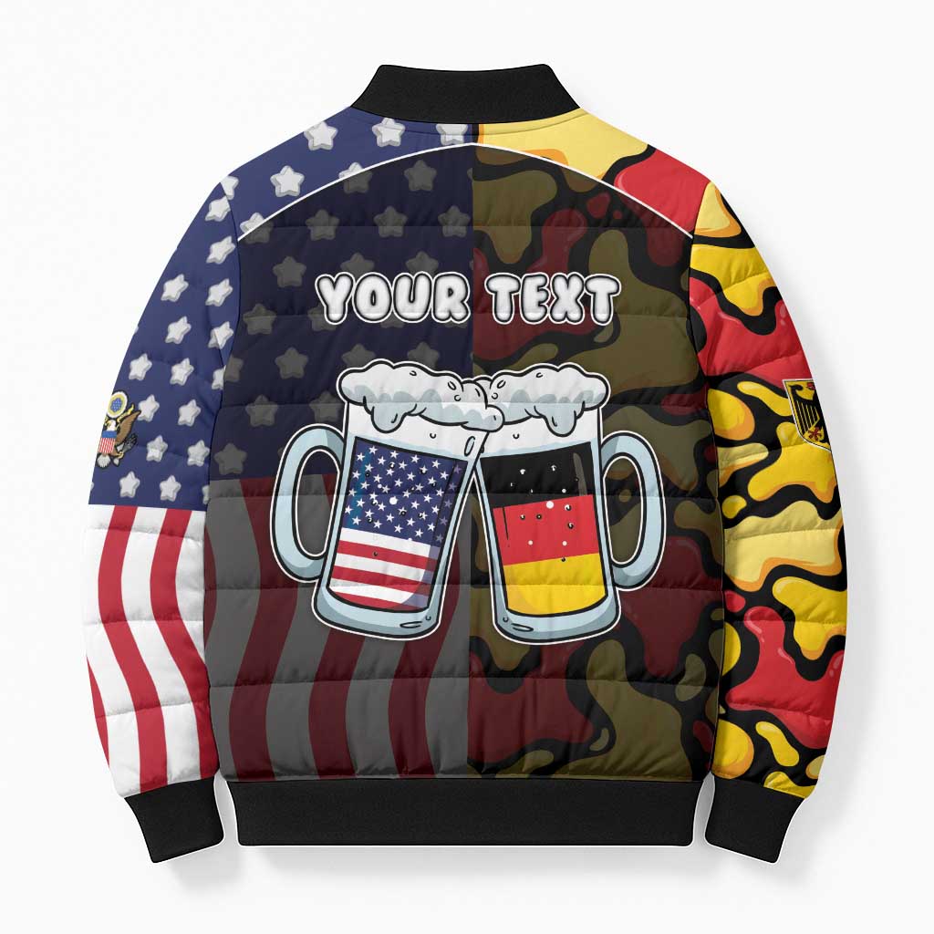 Personalized Germany American Heritage Month Bomber Puffer Jacket Beer Funny Style - Wonder Print Shop
